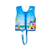 Gelikeya Toddler Swim Vest Life Jackets Cute Cartoon Dinosaur Floaties Buoyancy Swimwear Trainer Swimsuit Adjustable for Toddlers 30-50 lbs Blue 2-8 Years